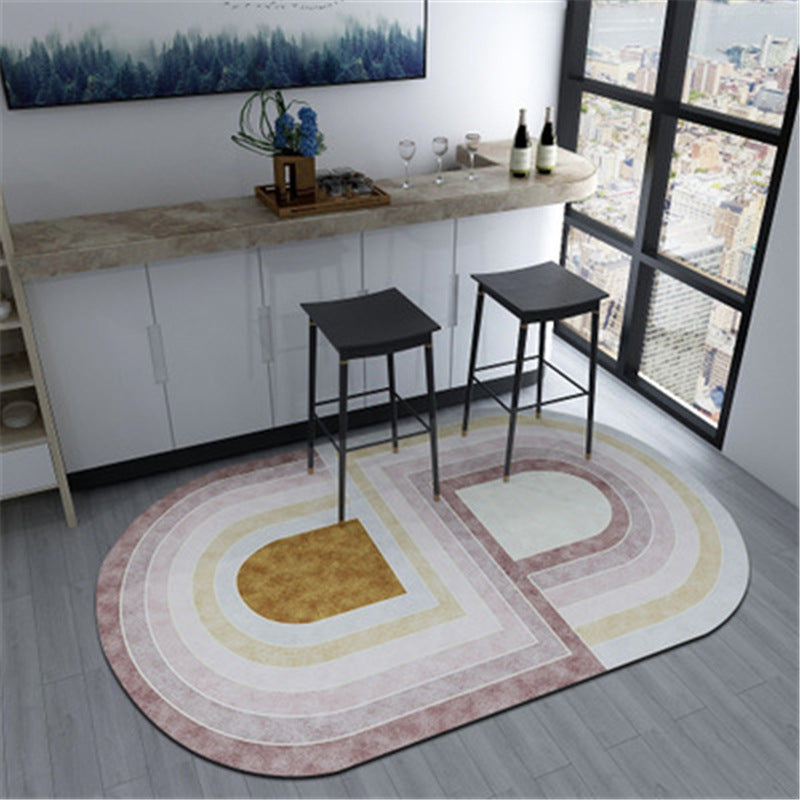 Geometric Shaped Color Block Rug Multi-Color Nordic Carpet Polypropylene Stain Resistant Pet Friendly Non-Slip Rug for Study Room Clearhalo 'Area Rug' 'Modern' 'Rugs' Rug' 2185822