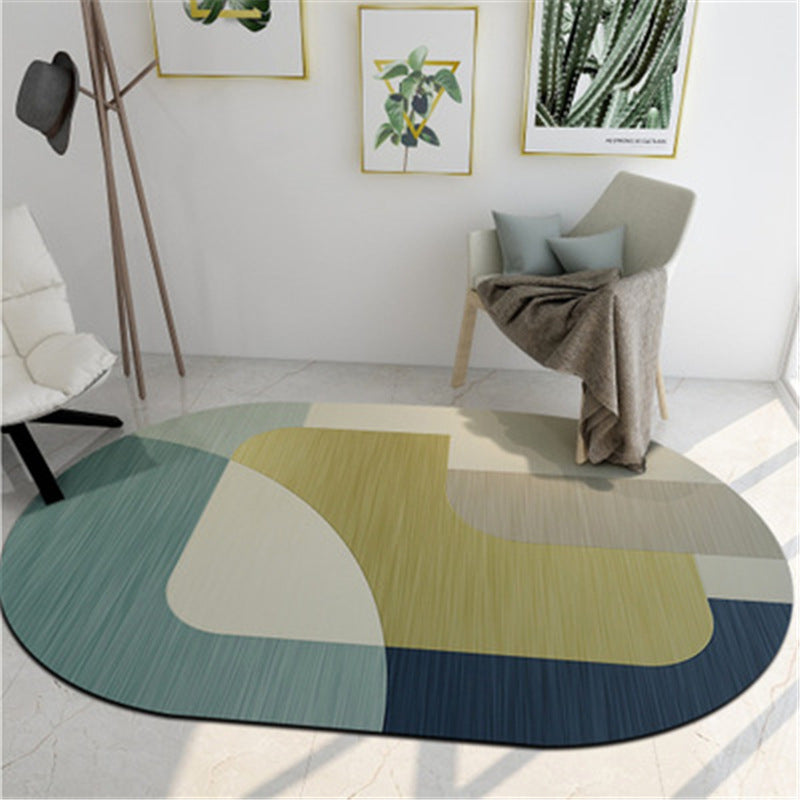 Geometric Shaped Color Block Rug Multi-Color Nordic Carpet Polypropylene Stain Resistant Pet Friendly Non-Slip Rug for Study Room Clearhalo 'Area Rug' 'Modern' 'Rugs' Rug' 2185824