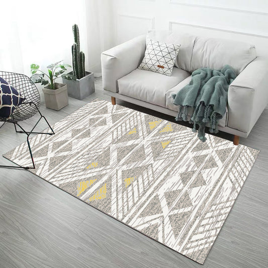 Minimalistic Modern Indoor Rug Multicolor Geometric Rug Non-Slip Stain Resistant Machine Washable Rug for Home Decoration Clearhalo 'Area Rug' 'Modern' 'Rugs' Rug' 2185841