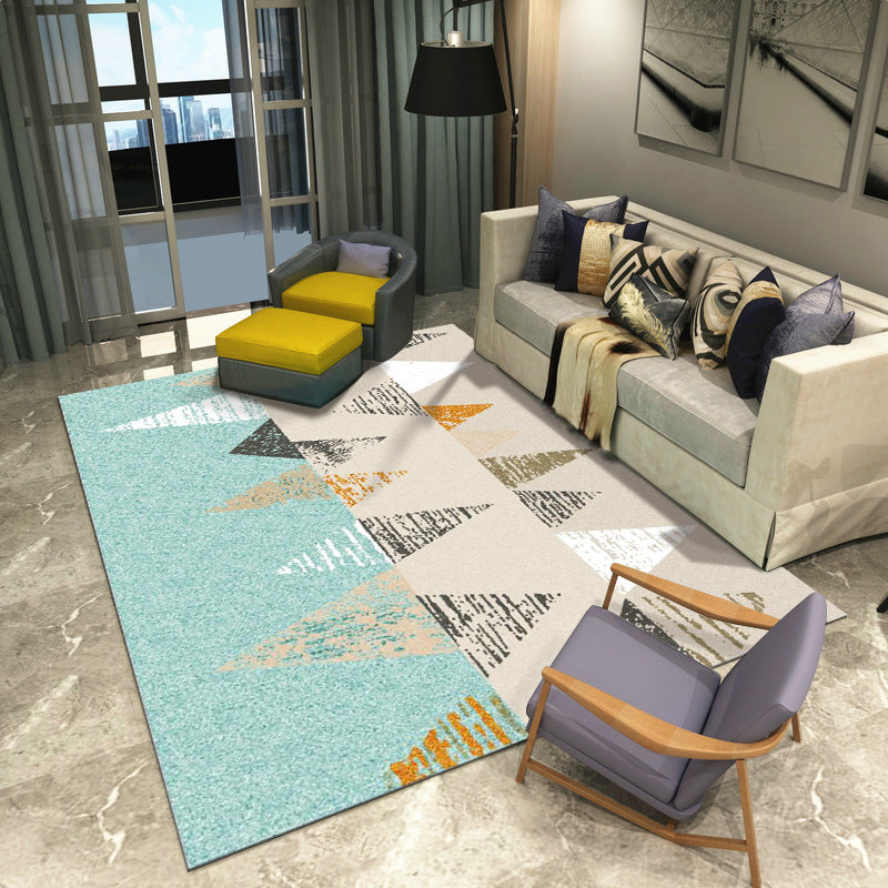 Modern Abstract Watercolor Rug Multi-Color Synthetics Rug Washable Anti-Slip Stain Resistant Area Carpet for Home Clearhalo 'Area Rug' 'Modern' 'Rugs' Rug' 2185856