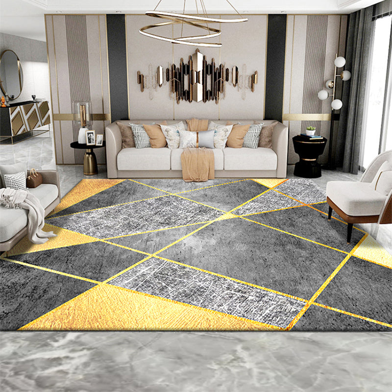 Elegant Modernist Rug Multi Color Geometric Carpet Pet Friendly Anti-Slip Backing Machine Washable Rug for Guest Room Clearhalo 'Area Rug' 'Modern' 'Rugs' Rug' 2186054