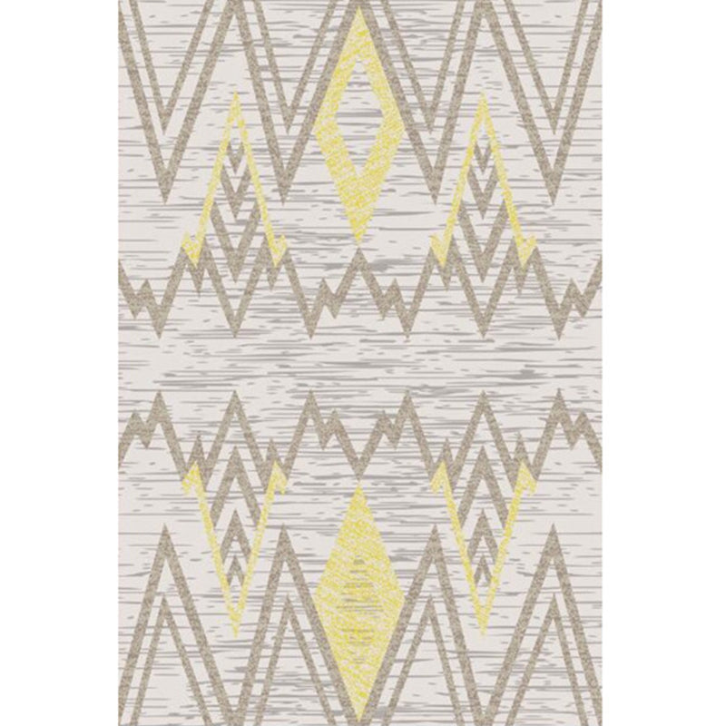 Modern Living Room Area Rug Multi Colored Geometric Rug Synthetics Non-Slip Washable Stain Resistant Indoor Rug Clearhalo 'Area Rug' 'Modern' 'Rugs' Rug' 2186106