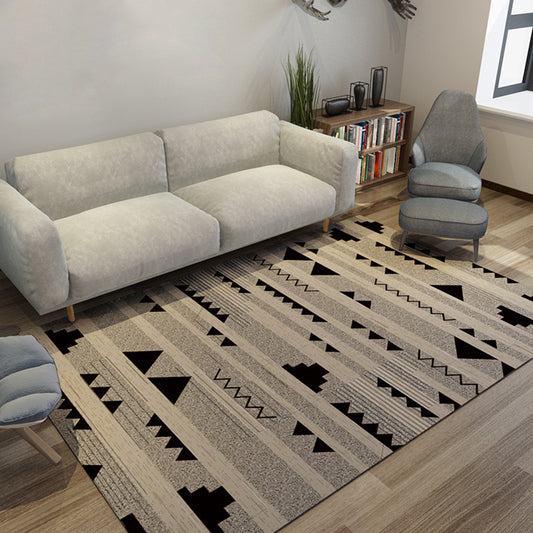 Modern Living Room Area Rug Multi Colored Geometric Rug Synthetics Non-Slip Washable Stain Resistant Indoor Rug Clearhalo 'Area Rug' 'Modern' 'Rugs' Rug' 2186117