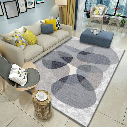 Multicolor Home Decoration Rug Scandinavian Geometric Carpet Polyester Washable Anti-Slip Backing Stain Resistant Rug Grey Clearhalo 'Area Rug' 'Modern' 'Rugs' Rug' 2186140