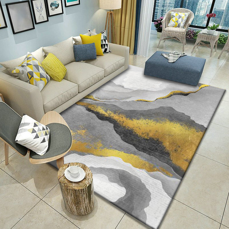 Multicolor Home Decoration Rug Scandinavian Geometric Carpet Polyester Washable Anti-Slip Backing Stain Resistant Rug Clearhalo 'Area Rug' 'Modern' 'Rugs' Rug' 2186151