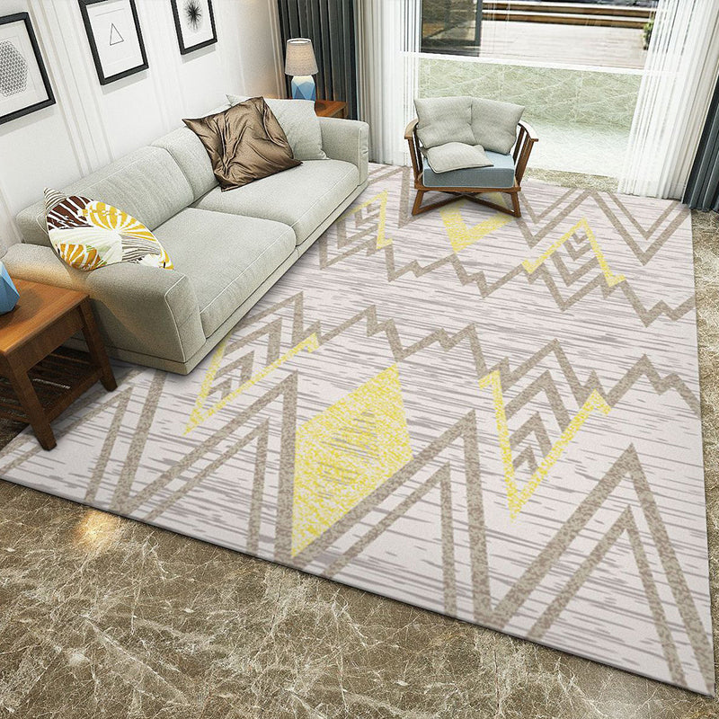 Multicolor Home Decoration Rug Scandinavian Geometric Carpet Polyester Washable Anti-Slip Backing Stain Resistant Rug Clearhalo 'Area Rug' 'Modern' 'Rugs' Rug' 2186161