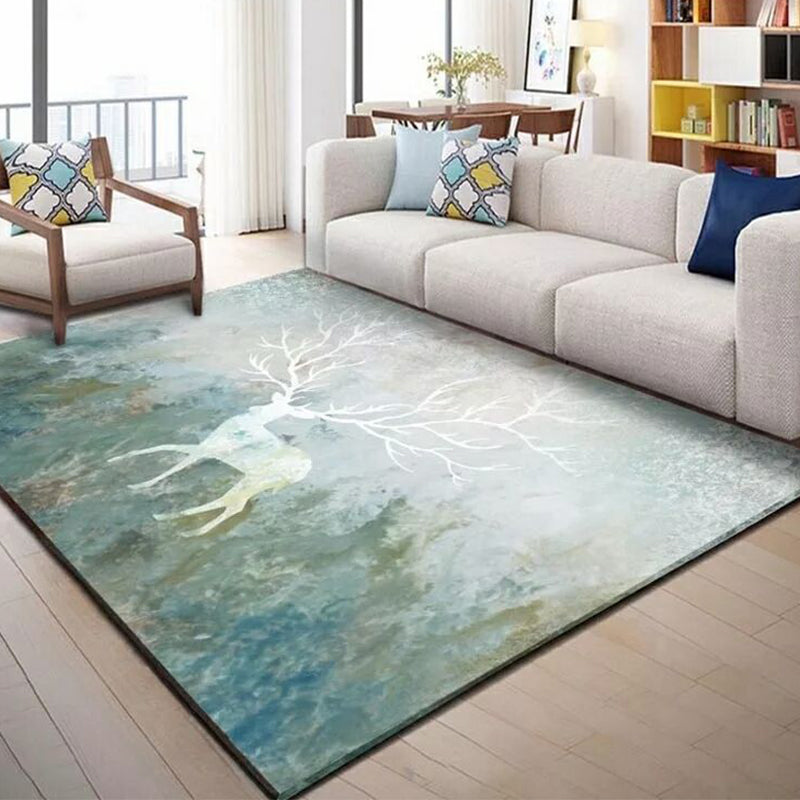 Fashion Multi Color Geometric Rug Synthetics Nordic Area Carpet Pet Friendly Non-Slip Backing Machine Washable Rug for Lounge Clearhalo 'Area Rug' 'Modern' 'Rugs' Rug' 2186172