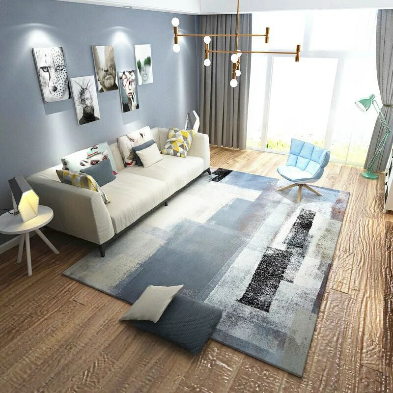 Fashion Multi Color Geometric Rug Synthetics Nordic Area Carpet Pet Friendly Non-Slip Backing Machine Washable Rug for Lounge Clearhalo 'Area Rug' 'Modern' 'Rugs' Rug' 2186176