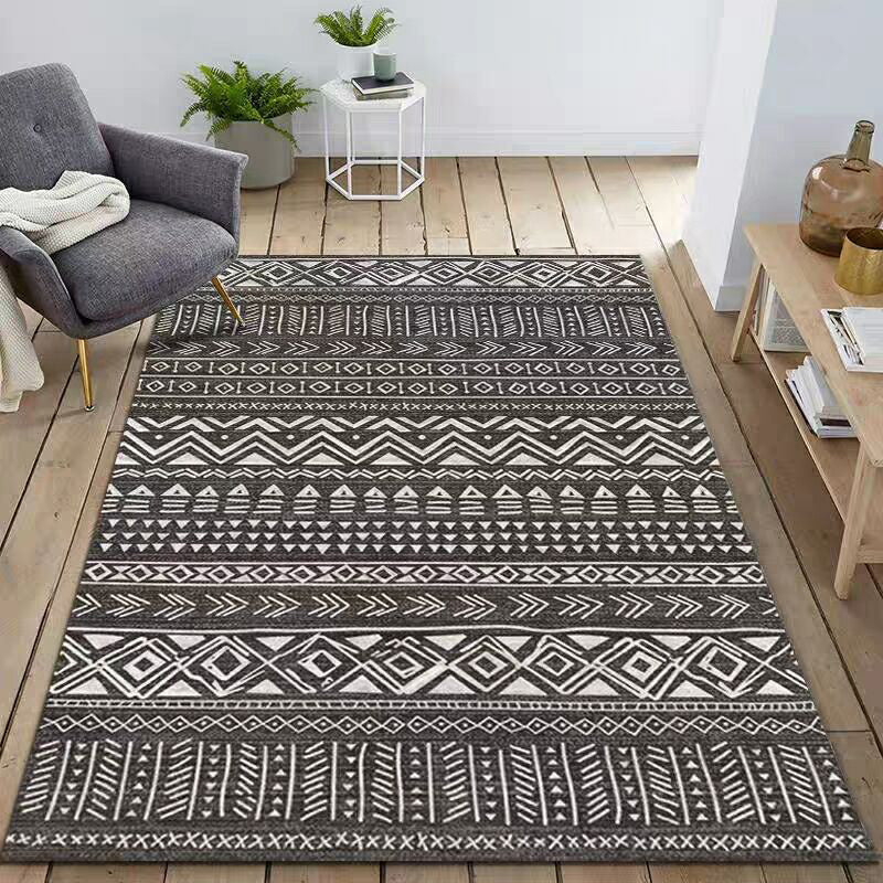 Fashion Multi Color Geometric Rug Synthetics Nordic Area Carpet Pet Friendly Non-Slip Backing Machine Washable Rug for Lounge Clearhalo 'Area Rug' 'Modern' 'Rugs' Rug' 2186181