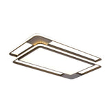 Rhombus/Rectangular Acrylic LED Flushmount Lighting Modern 16"/19.5"/35.5" Wide Black and White Flush Mount Fixture for Bedroom Clearhalo 'Ceiling Lights' 'Close To Ceiling Lights' 'Close to ceiling' 'Flush mount' Lighting' 218622