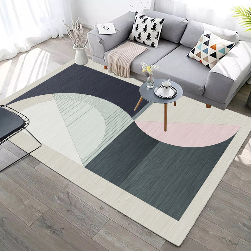 Designer Contemporary Rug Multi Color Geometric Carpet Anti-Slip Backing Machine Washable Stain Resistant Indoor Rug for Room Clearhalo 'Area Rug' 'Modern' 'Rugs' Rug' 2186279