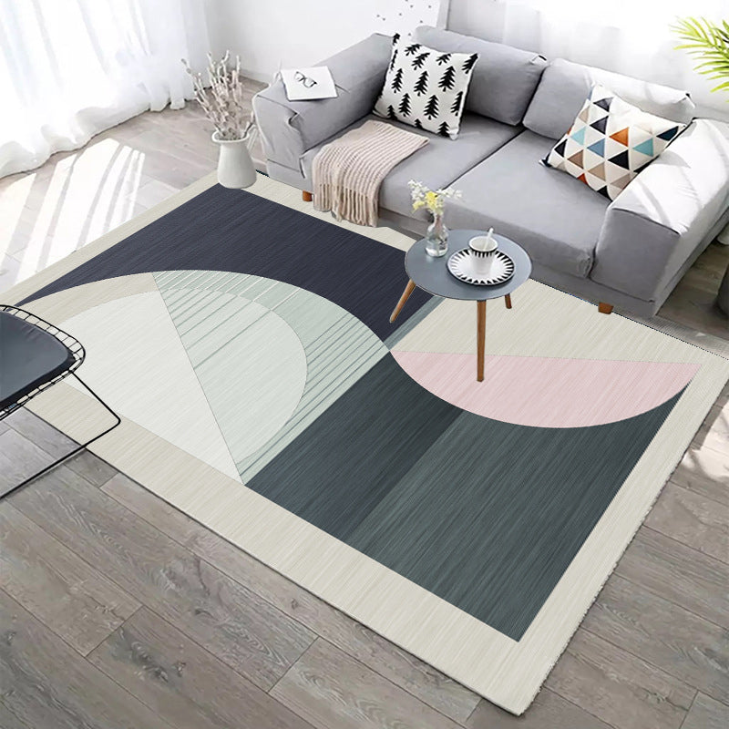 Designer Contemporary Rug Multi Color Geometric Carpet Anti-Slip Backing Machine Washable Stain Resistant Indoor Rug for Room Clearhalo 'Area Rug' 'Modern' 'Rugs' Rug' 2186286