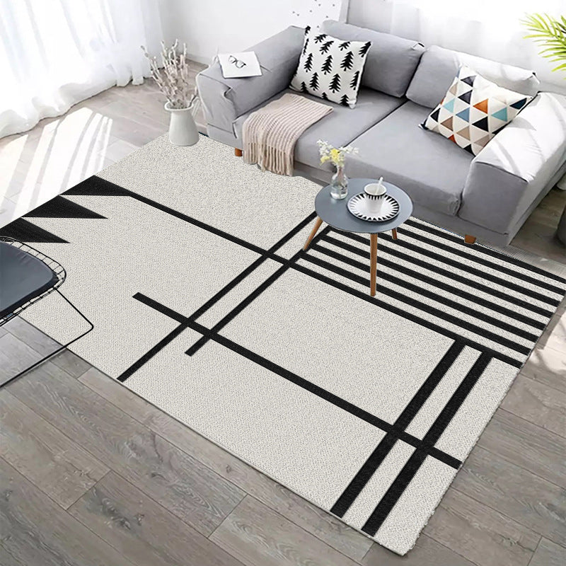 Designer Contemporary Rug Multi Color Geometric Carpet Anti-Slip Backing Machine Washable Stain Resistant Indoor Rug for Room Clearhalo 'Area Rug' 'Modern' 'Rugs' Rug' 2186294