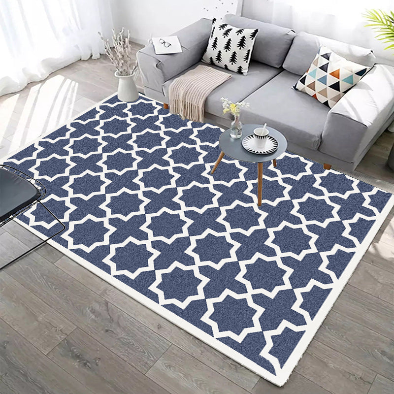 Designer Contemporary Rug Multi Color Geometric Carpet Anti-Slip Backing Machine Washable Stain Resistant Indoor Rug for Room Clearhalo 'Area Rug' 'Modern' 'Rugs' Rug' 2186300