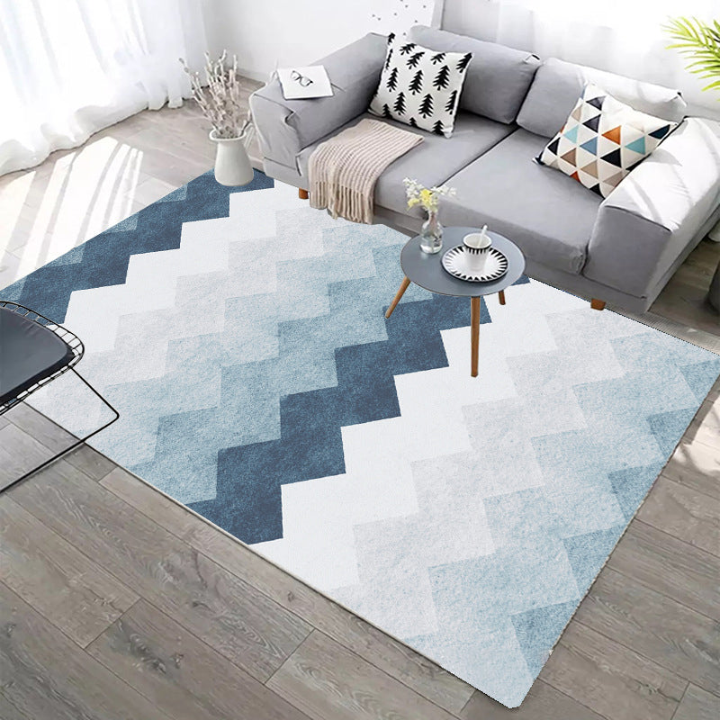 Designer Contemporary Rug Multi Color Geometric Carpet Anti-Slip Backing Machine Washable Stain Resistant Indoor Rug for Room Clearhalo 'Area Rug' 'Modern' 'Rugs' Rug' 2186310