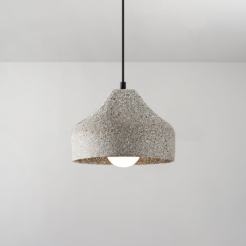 Cement Geometric Shade Ceiling Light Modern Style Single Hanging Lamp for Dining Room Clearhalo 'Ceiling Lights' 'Modern Pendants' 'Modern' 'Pendant Lights' 'Pendants' Lighting' 2186605