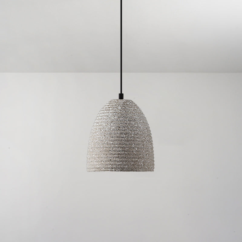 Cement Geometric Shade Ceiling Light Modern Style Single Hanging Lamp for Dining Room Grey Cone Clearhalo 'Ceiling Lights' 'Modern Pendants' 'Modern' 'Pendant Lights' 'Pendants' Lighting' 2186611
