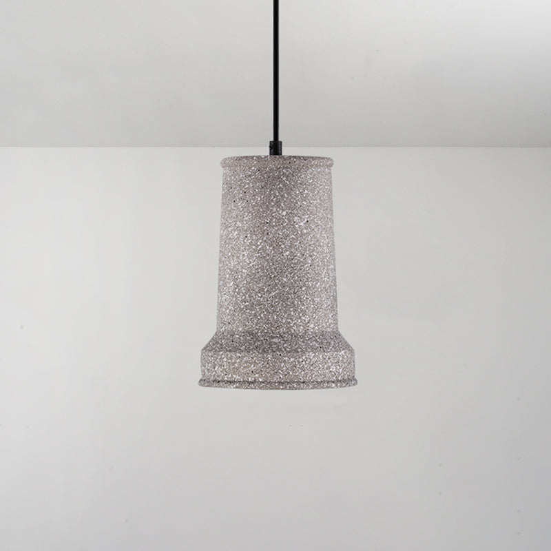 Cement Geometric Shade Ceiling Light Modern Style Single Hanging Lamp for Dining Room Grey Barn Clearhalo 'Ceiling Lights' 'Modern Pendants' 'Modern' 'Pendant Lights' 'Pendants' Lighting' 2186613