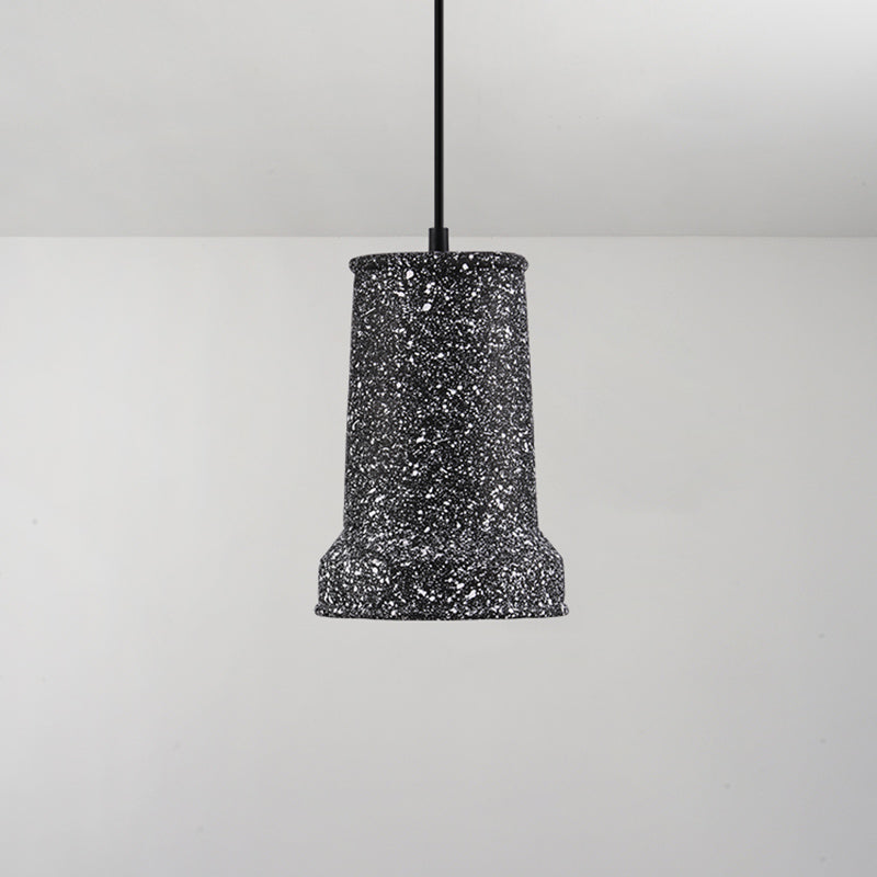 Cement Geometric Shade Ceiling Light Modern Style Single Hanging Lamp for Dining Room Black Barn Clearhalo 'Ceiling Lights' 'Modern Pendants' 'Modern' 'Pendant Lights' 'Pendants' Lighting' 2186614