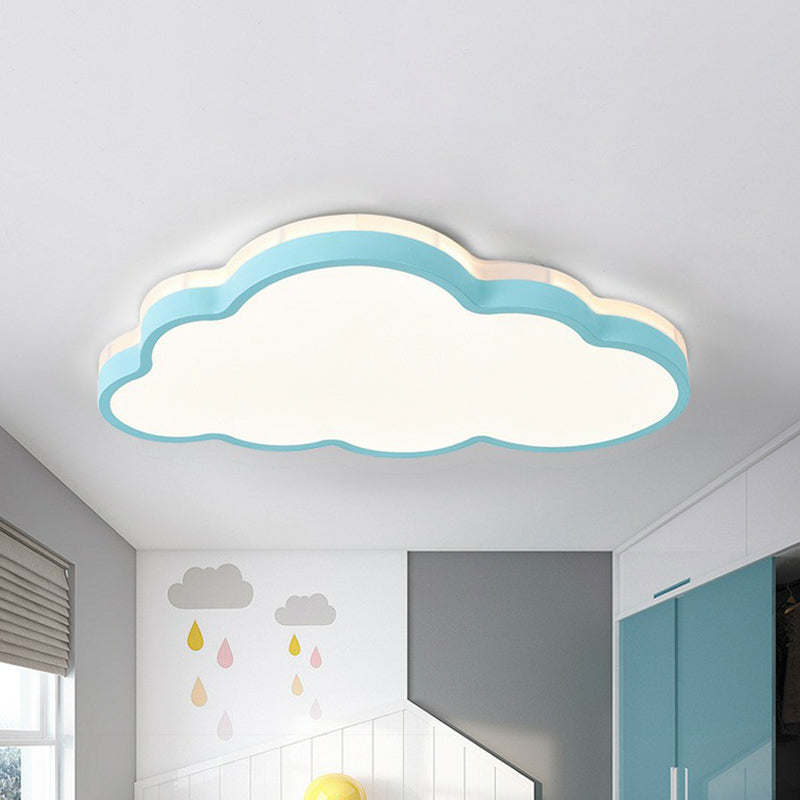 Cloud Shaped Kids Bedroom LED Flush Mount Lighting Acrylic Nordic Style Flush Mount Ceiling Light Clearhalo 'Ceiling Lights' 'Close To Ceiling Lights' 'Close to ceiling' 'Flush mount' Lighting' 2186948