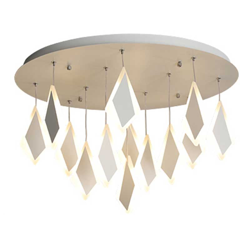 LED Acrylic Drop Flush Mount Light Contemporary 19"/27"/31.5" Wide Bedroom Ceiling Light Fixture in Warm/White Light Clearhalo 'Ceiling Lights' 'Close To Ceiling Lights' 'Close to ceiling' 'Flush mount' Lighting' 218728