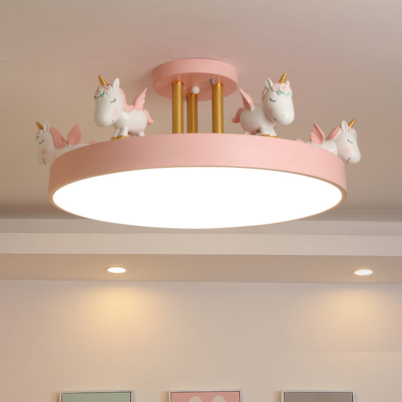 Lilac Gray Semi flush mount ceiling light Kids ceiling light on sale fixture Nursery light Playroom light fixture Colorful chandelier Colored lights