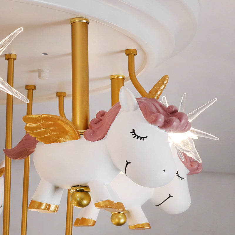 Baby outlet flying unicorn light fixture