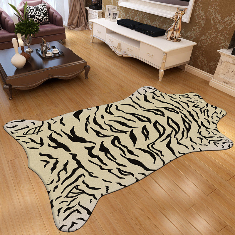 Irregular Shape Animal Skin Rug Multi-Color Nordic Area Rug Polyster Non-Slip Machine Washable Carpet for Living Room Khaki Clearhalo 'Area Rug' 'Casual' 'Rugs' Rug' 2198802