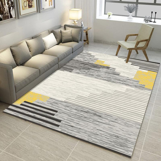 Multi Color Simple Style Rug Polypropylene Geometric Print Rug Washable Non-Slip Backing Pet Friendly Rug for Living Room Clearhalo 'Area Rug' 'Modern' 'Rugs' Rug' 2198975