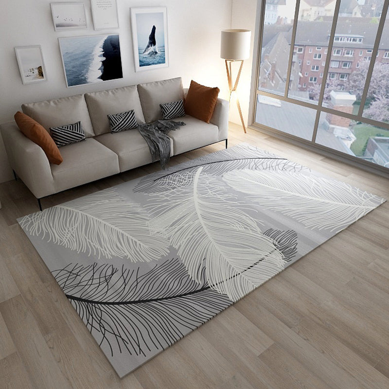 Simplicity Living Room Rug Multi-Color Geometrical Area Carpet Polyester Pet Friendly Anti-Slip Machine Washable Rug Clearhalo 'Area Rug' 'Modern' 'Rugs' Rug' 2198999