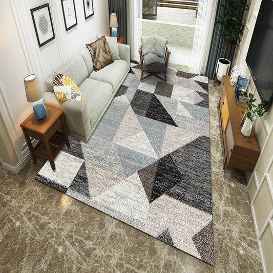 Modernist Geometric Block Rug Multicolor Synthetics Rug Stain Resistant Washable Non-Slip Rug for Family Room Clearhalo 'Area Rug' 'Modern' 'Rugs' Rug' 2199018