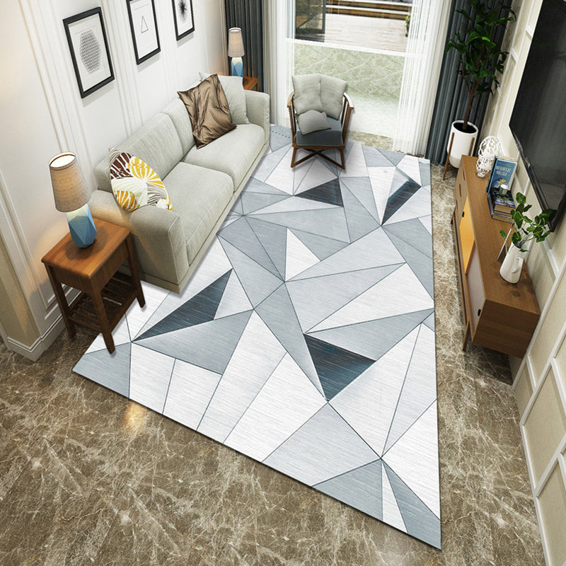 Modernist Geometric Block Rug Multicolor Synthetics Rug Stain Resistant Washable Non-Slip Rug for Family Room Clearhalo 'Area Rug' 'Modern' 'Rugs' Rug' 2199028