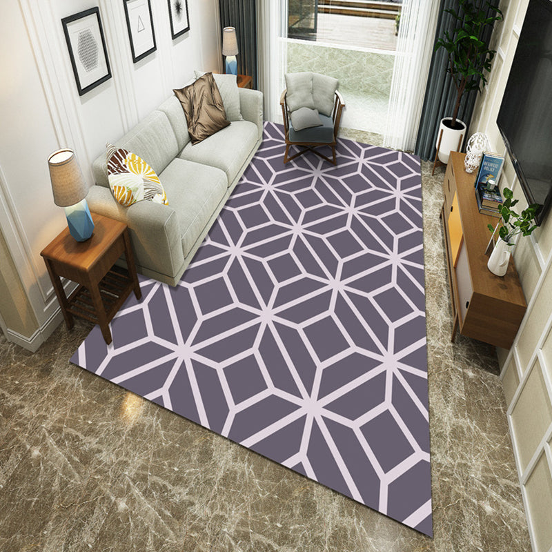 Modernist Geometric Block Rug Multicolor Synthetics Rug Stain Resistant Washable Non-Slip Rug for Family Room Dark Gray Clearhalo 'Area Rug' 'Modern' 'Rugs' Rug' 2199030