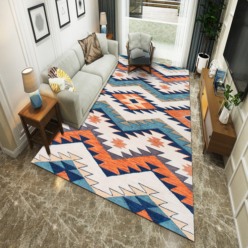 Modernist Geometric Block Rug Multicolor Synthetics Rug Stain Resistant Washable Non-Slip Rug for Family Room Clearhalo 'Area Rug' 'Modern' 'Rugs' Rug' 2199031