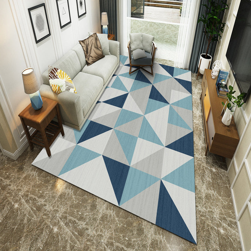 Modernist Geometric Block Rug Multicolor Synthetics Rug Stain Resistant Washable Non-Slip Rug for Family Room Clearhalo 'Area Rug' 'Modern' 'Rugs' Rug' 2199034