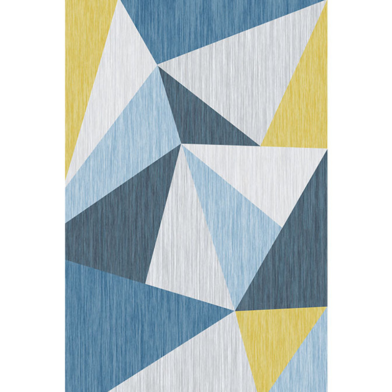 Funky Color Blocking Geometric Rug Multi Colored Nordic Rug Polypropylene Non-Slip Backing Pet Friendly Washable Rug for Room Clearhalo 'Area Rug' 'Modern' 'Rugs' Rug' 2199049