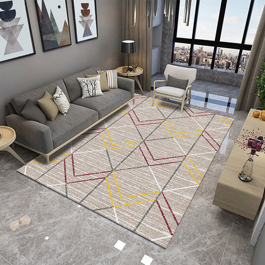 Decorative Nordic Indoor Rug Multi Color Geometric Carpet Pet Friendly Machine Washable Anti-Slip Rug for Sitting Room Clearhalo 'Area Rug' 'Modern' 'Rugs' Rug' 2199089