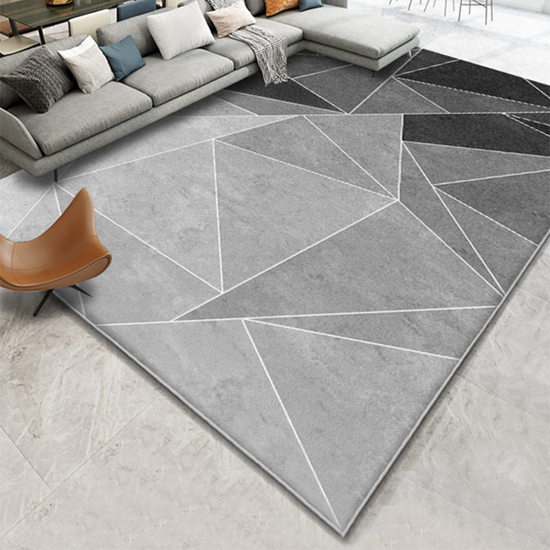 Comfort Multicolor 3D Triangle Rug Polyester Minimalism Rug Stain Resistant Pet Friendly Non-Slip Backing Indoor Rug for Hotel Clearhalo 'Area Rug' 'Modern' 'Rugs' Rug' 2199184