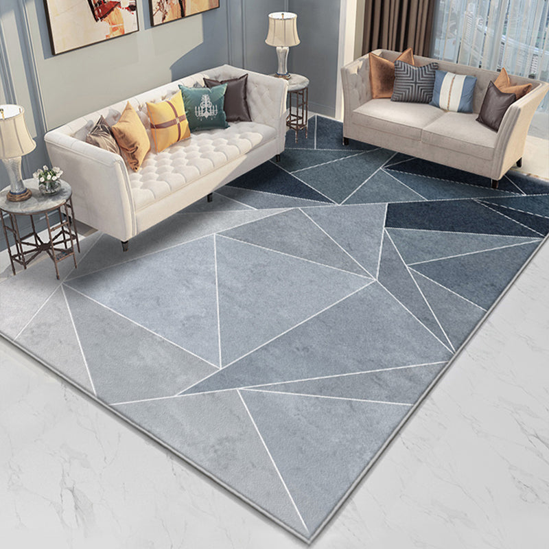 Comfort Multicolor 3D Triangle Rug Polyester Minimalism Rug Stain Resistant Pet Friendly Non-Slip Backing Indoor Rug for Hotel Clearhalo 'Area Rug' 'Modern' 'Rugs' Rug' 2199187