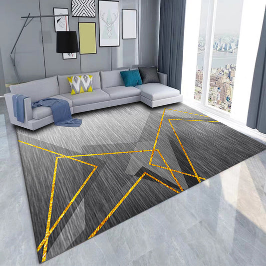 Luxe Geometric Rug Multicolor Minimalist Rug Synthetics Pet Friendly Machine Washable Anti-Slip Backing Rug for Home Decor Clearhalo 'Area Rug' 'Modern' 'Rugs' Rug' 2199245