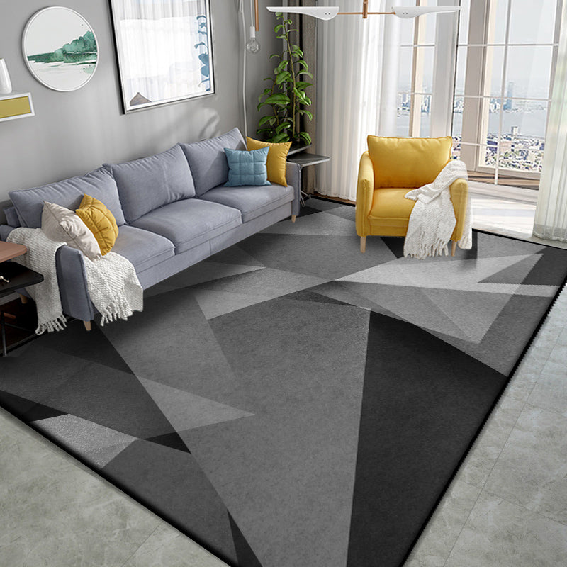 Fashionable Multicolor Nordic Rug Polyester Geometric Blocks Carpet Non-Slip Machine Washable Stain Resistant Rug for Living Room Clearhalo 'Area Rug' 'Modern' 'Rugs' Rug' 2199256