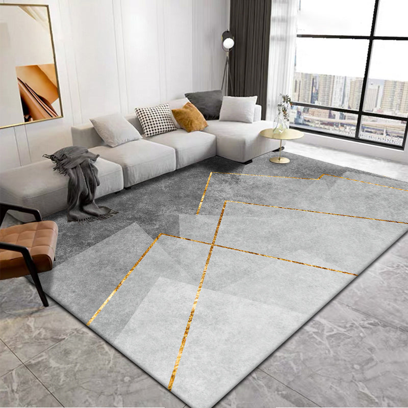 Multi-Color Geometric Rug Polypropylene Simplicity Rug Stain Resistant Anti-Slip Washable Rug for Great Room Clearhalo 'Area Rug' 'Modern' 'Rugs' Rug' 2199272