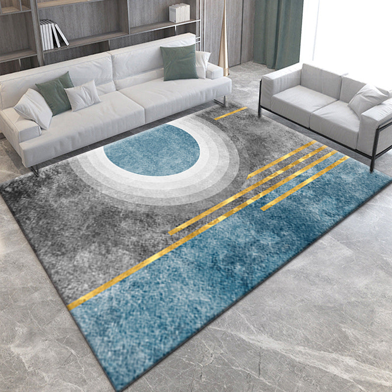 Minimalist Room Rug Multicolor Abstract Geometric Carpet Polypropylene Non-Slip Backing Machine Washable Pet Friendly Rug Clearhalo 'Area Rug' 'Modern' 'Rugs' Rug' 2199279