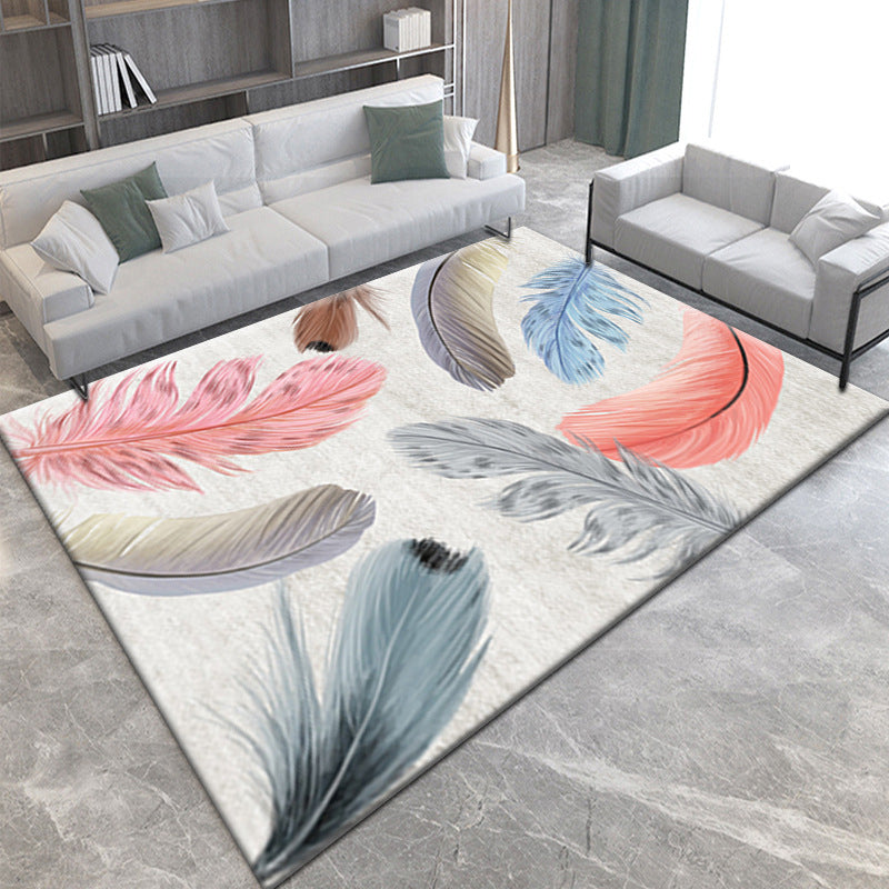 Minimalist Room Rug Multicolor Abstract Geometric Carpet Polypropylene Non-Slip Backing Machine Washable Pet Friendly Rug Clearhalo 'Area Rug' 'Modern' 'Rugs' Rug' 2199302