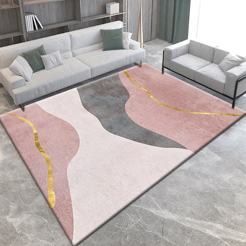 Minimalist Room Rug Multicolor Abstract Geometric Carpet Polypropylene Non-Slip Backing Machine Washable Pet Friendly Rug Clearhalo 'Area Rug' 'Modern' 'Rugs' Rug' 2199305