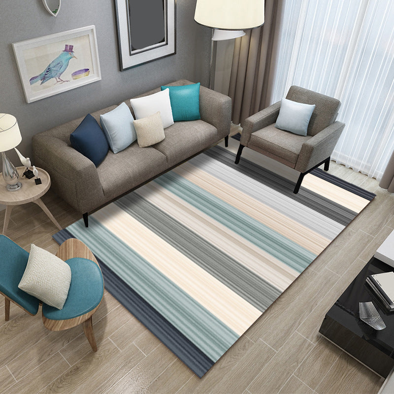 Modern Geometric Patchwork Rug Multi-Colored Polyester Carpet Non-Slip Backing Pet Friendly Machine Washable Rug for Lounge Clearhalo 'Area Rug' 'Modern' 'Rugs' Rug' 2199318