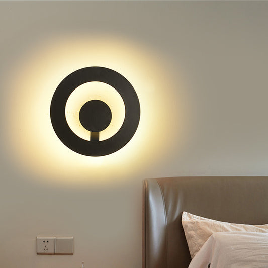 Black/White Super Thin Wall Sconce Light Modern Acrylic Living Room Wall Lighting Fixture, Warm/White Light Clearhalo 'Modern wall lights' 'Modern' 'Wall Lamps & Sconces' 'Wall Lights' Lighting' 219933