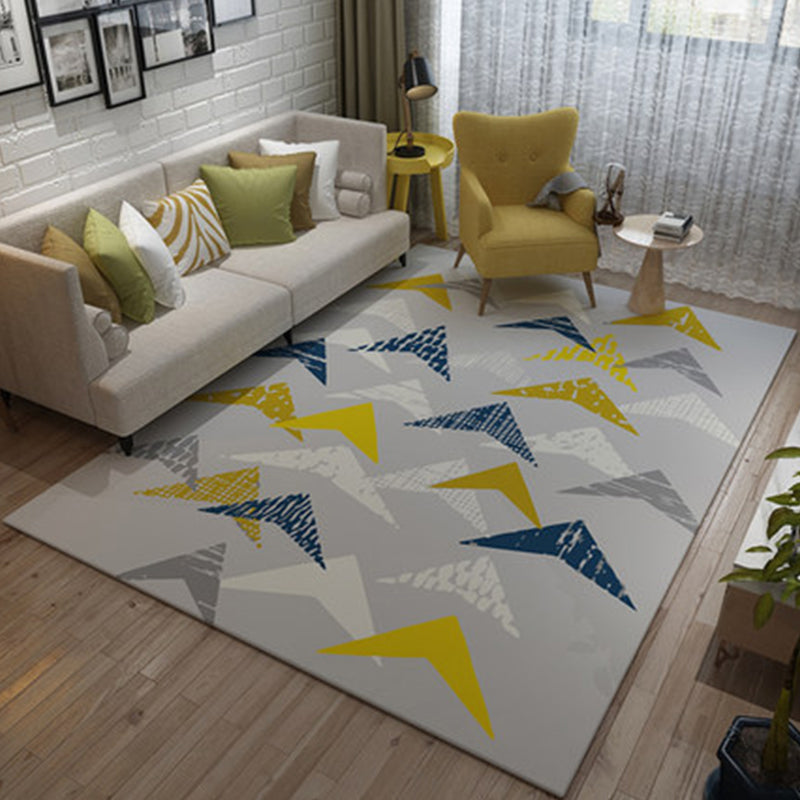 Environmental Modern Area Rug Multi Colored Geometrical Rug Pet Friendly Non-Slip Machine Washable Rug for Home Clearhalo 'Area Rug' 'Modern' 'Rugs' Rug' 2199346