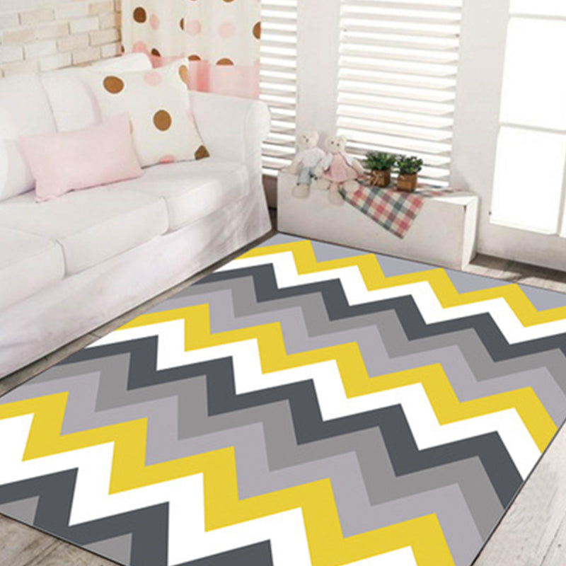 Environmental Modern Area Rug Multi Colored Geometrical Rug Pet Friendly Non-Slip Machine Washable Rug for Home Clearhalo 'Area Rug' 'Modern' 'Rugs' Rug' 2199365