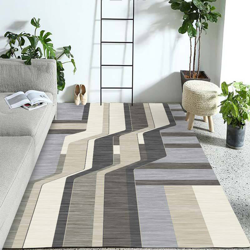 Pastel Colorblock Geometric Rug Multi-Color Nordic Carpet Polypropylene Pet Friendly Anti-Slip Backing Stain Resistant Rug for Room Clearhalo 'Area Rug' 'Modern' 'Rugs' Rug' 2199379